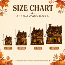 Personalized Trick or Treat Wooden Block, Halloween Family House Decor, Custom Spooky Sign
