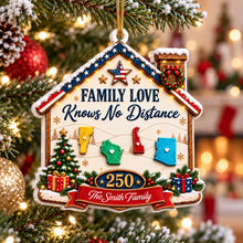 American We Stand - Personalized  3D Acrylic Ornament - Real 3D Ornament