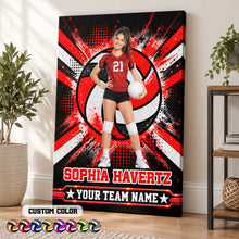Proud Volleyball Custom Name And Team Name  - Personalized Volleyball Canvas - Custom Gift For Baseball Lover - Gift for Him - Gift for Her  - Sport Lovers Gift