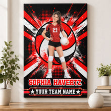 Proud Volleyball Custom Name And Team Name  - Personalized Volleyball Canvas - Custom Gift For Baseball Lover - Gift for Him - Gift for Her  - Sport Lovers Gift