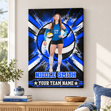 Proud Volleyball Custom Name And Team Name  - Personalized Volleyball Canvas - Custom Gift For Baseball Lover - Gift for Him - Gift for Her  - Sport Lovers Gift