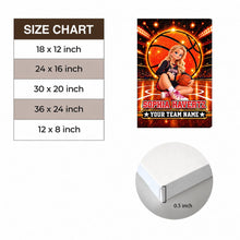 Basketball Player Custom Name And Team Name -  Personalized Basketball Canvas - Custom Gift For Baseball Lover - Gift for Him - Gift for Her  - Sport Lovers Gift