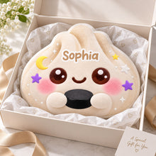Sports Dumpling Custom Shape Pillow – Personalized Name & Favorite Sport, Cute Rainbow Plush Pillow for Kids, Athletes & Sports Lovers