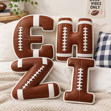 Custom Football Letter Shaped Pillow  - Personalized Christmas Birthday Gifts For Sports Fans, Athletes - Personalized Kids Gifts - Christmas Gift For Sport Lovers
