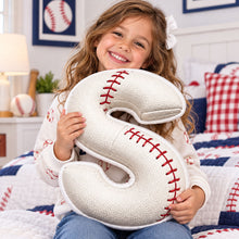 Custom Baseball Letter Shaped Pillow  - Personalized Christmas Birthday Gifts For Sports Fans, Athletes - Personalized Kids Gifts - Christmas Gift For Sport Lovers