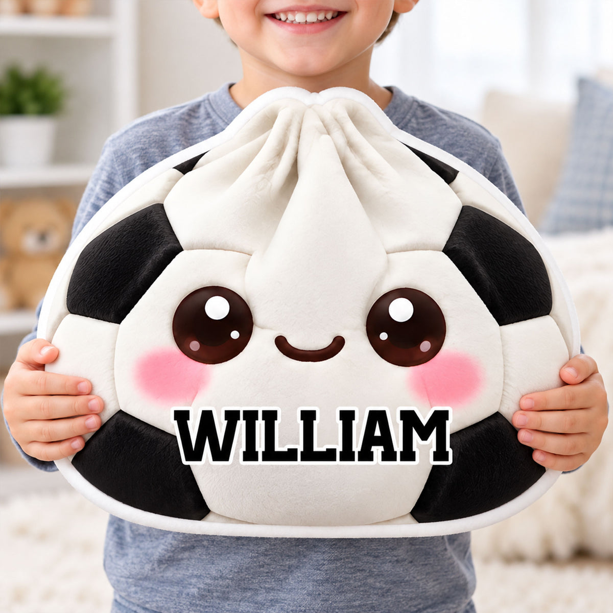 Sports Ball Custom Shaped Pillow  - Personalized Christmas Birthday Gifts For Sports Fans, Athletes - Personalized Kids Gifts - Christmas Gift For Sport Lovers