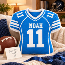 Custom Football Sports Shaped Pillow  - Personalized Christmas Birthday Gifts For Sports Fans, Athletes - Personalized Kids Gifts - Christmas Gift For Sport Lovers