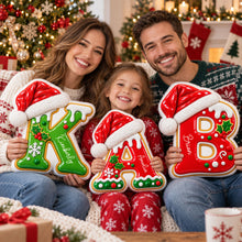 Personalized Xmas Letter Christmas Name - Custom Shape Pillow  - Personalized Kids Gifts
