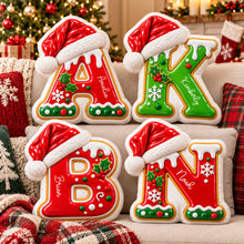 Personalized Xmas Letter Christmas Name - Custom Shape Pillow  - Personalized Kids Gifts