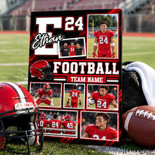 Football Player Custom Team Name -  Personalized Football Canvas - Custom Gift For FootballLover - Gift for Him - Gift for Her  - Sport Lovers Gift
