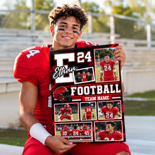 Football Player Custom Team Name -  Personalized Football Canvas - Custom Gift For FootballLover - Gift for Him - Gift for Her  - Sport Lovers Gift