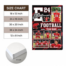 Football Player Custom Team Name -  Personalized Football Canvas - Custom Gift For FootballLover - Gift for Him - Gift for Her  - Sport Lovers Gift