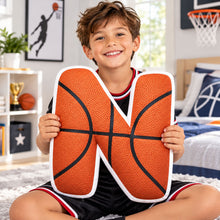Personalized Xmas Letter Basketball Christmas Name - Custom Shape Pillow  - Personalized Kids Gifts - Sport Lovers Gift