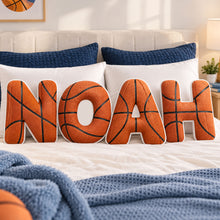 Personalized Xmas Letter Basketball Christmas Name - Custom Shape Pillow  - Personalized Kids Gifts - Sport Lovers Gift