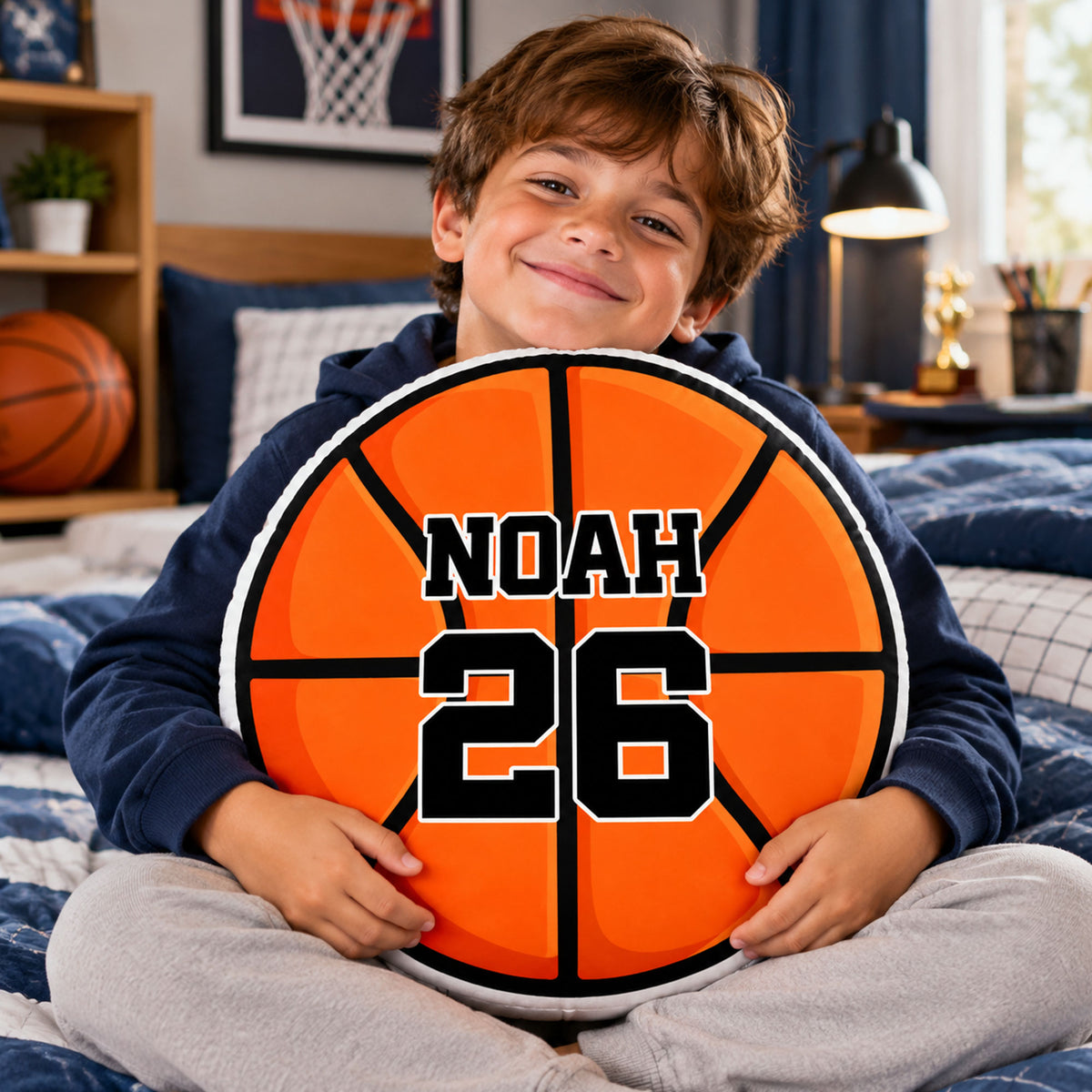 Sports Ball Custom Shaped Pillow - Custom Shape Pillow  - Personalized Kids Gifts - Sport Lovers Gift