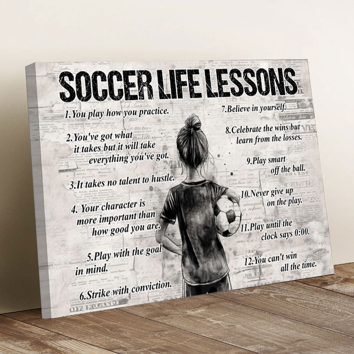 Personalized Soccer Canvas - Custom Name Gift for Young Fans - Gift For Kids