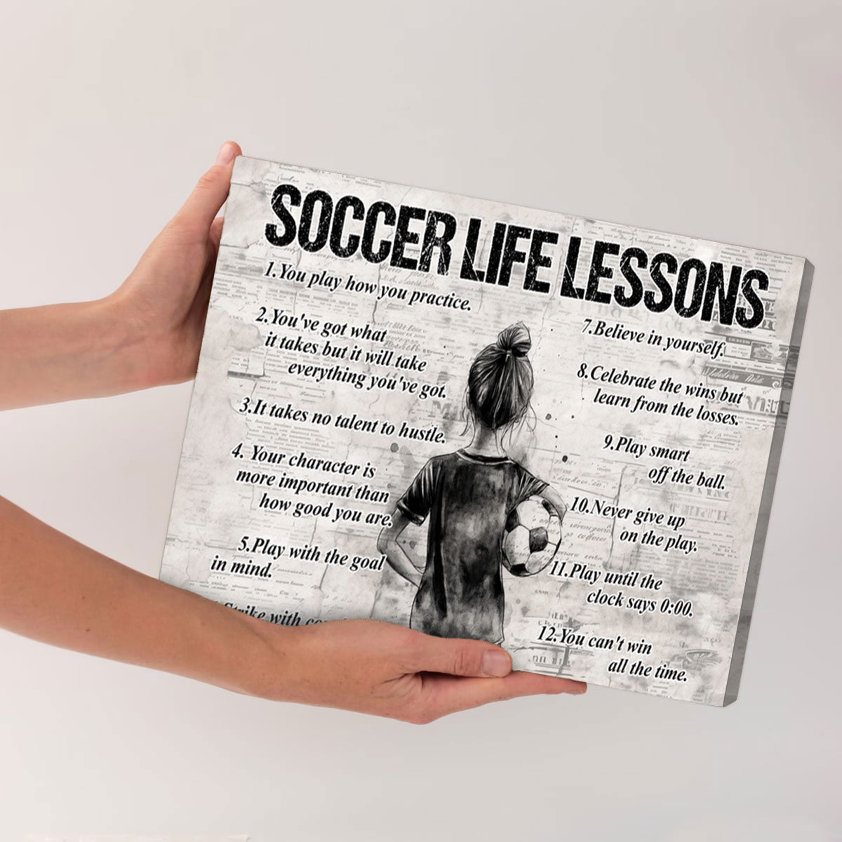 Personalized Soccer Canvas - Custom Name Gift for Young Fans - Gift For Kids