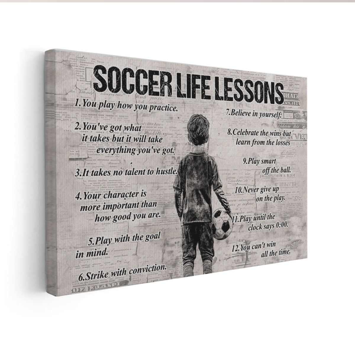 Personalized Soccer Canvas - Custom Name Gift for Young Fans - Gift For Kids