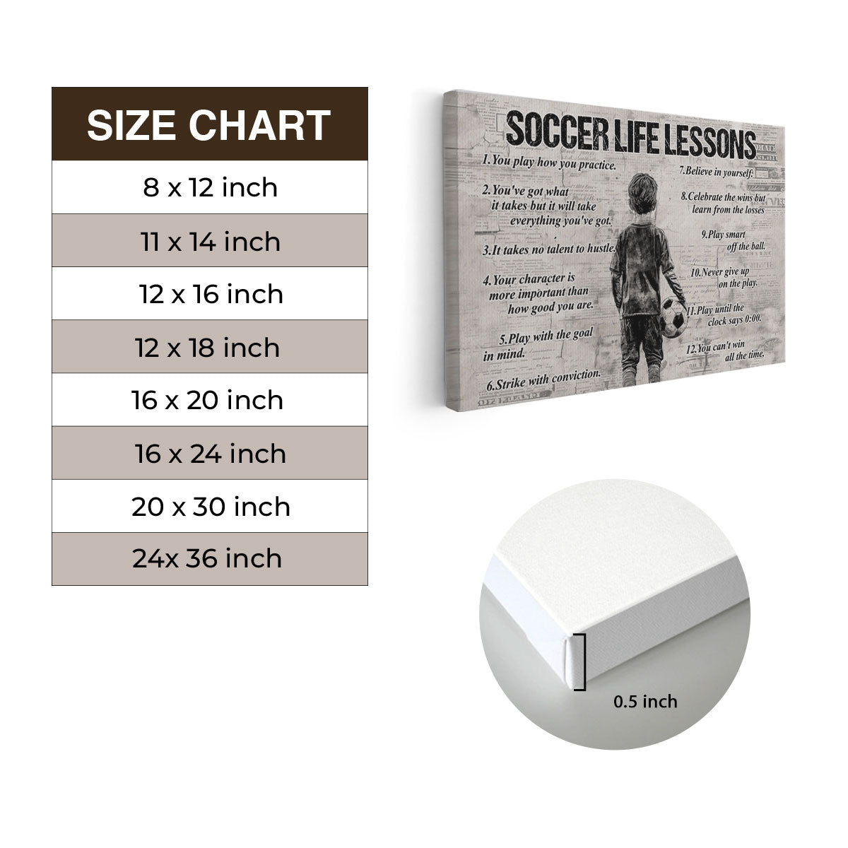 Personalized Soccer Canvas - Custom Name Gift for Young Fans - Gift For Kids