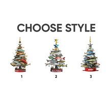 Personalized Fishing Christmas Ornament: 2D Flat Acrylic Keepsake Gift
