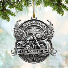 Motorcycle Lovers Ornament: Personalized Heaven Gift, 2D Acrylic Christmas Decoration